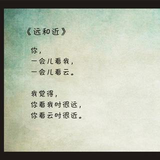 顾城远和近赏析(顾城的远和近)